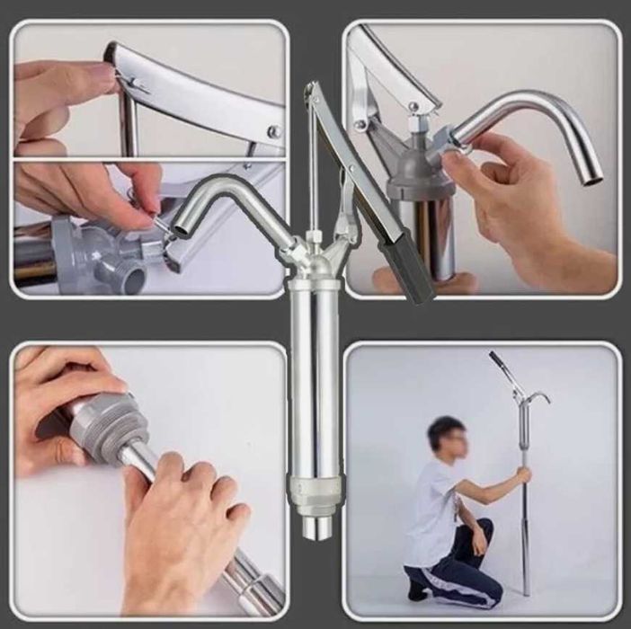 Телескопична ръчна Помпа за Варел от 60 до 200 литра.