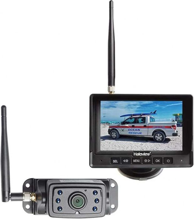 Чисто нова безжична система камера за задно виждане Haloview MC5111 5” 720P HD IP69K DVR за кемпер каравана камион