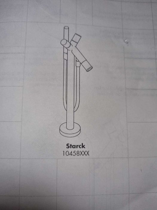 Vând baterie cadă cu montaj în pardoseală - Hans Grohe Axor