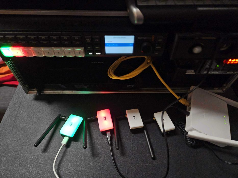 Sistem Tally Light Wireless 4 Camere - Compatibil Blackmagic ATEM