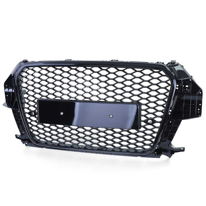 Предна решетка Ауди Q3 Тип RS пчелна пита Черен гланц 2011-2015 година