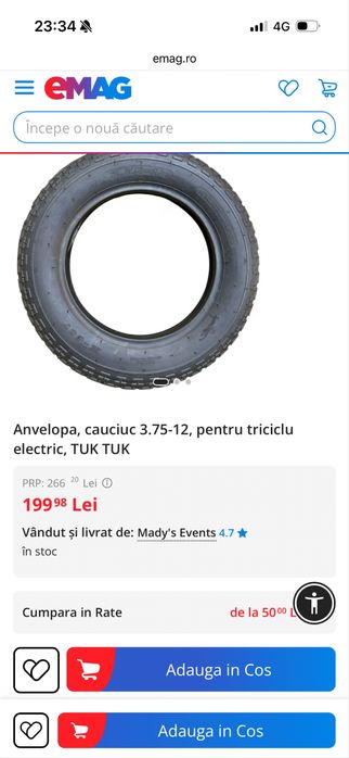 Anvelope triciclu electric