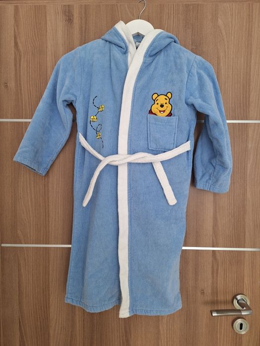 Halat de baie bumbac 100% cu broderie  Winnie the Pooh