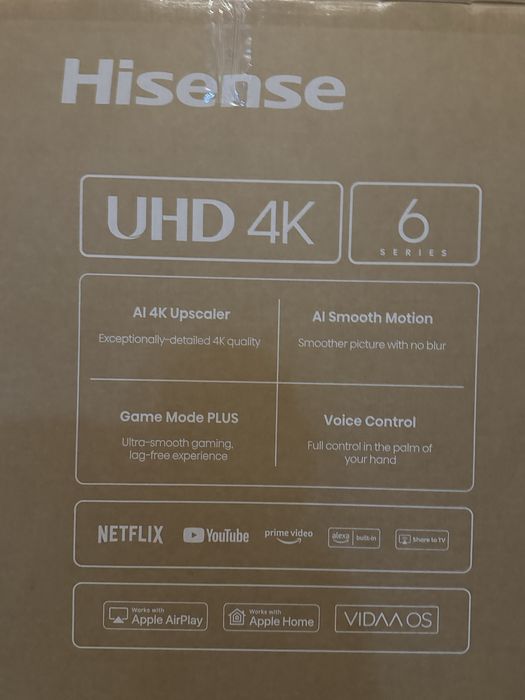 Televizor 139 cm Hisense Desgilat pentru proba! Este nou!