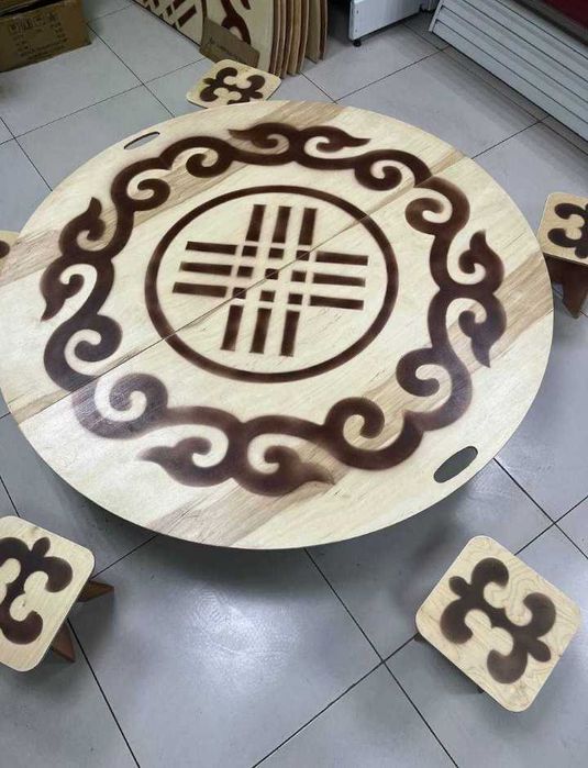 Жер стол , Жиналмалы дөңгелек стол