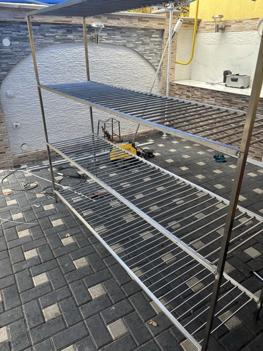 Rafturi inox cu bare