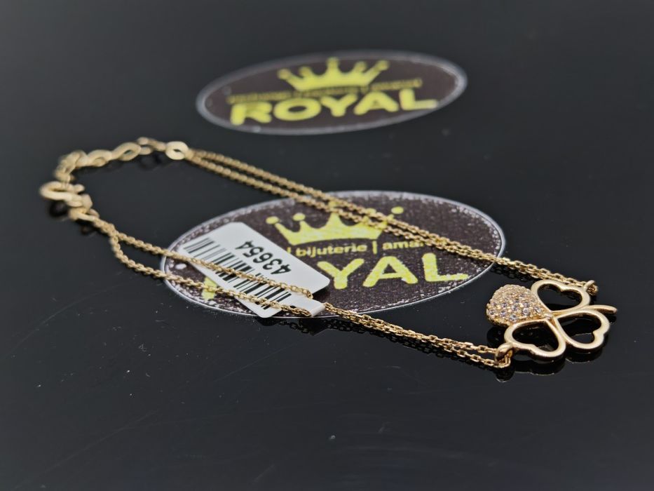 Bijuteria Royal: Brățară aur 14k/1.85 gr