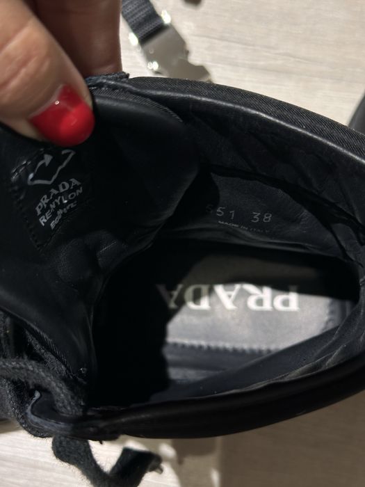 Текстильные кеды Prada