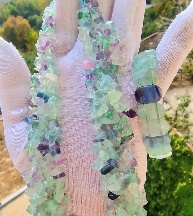 Бусы  Флюорит...