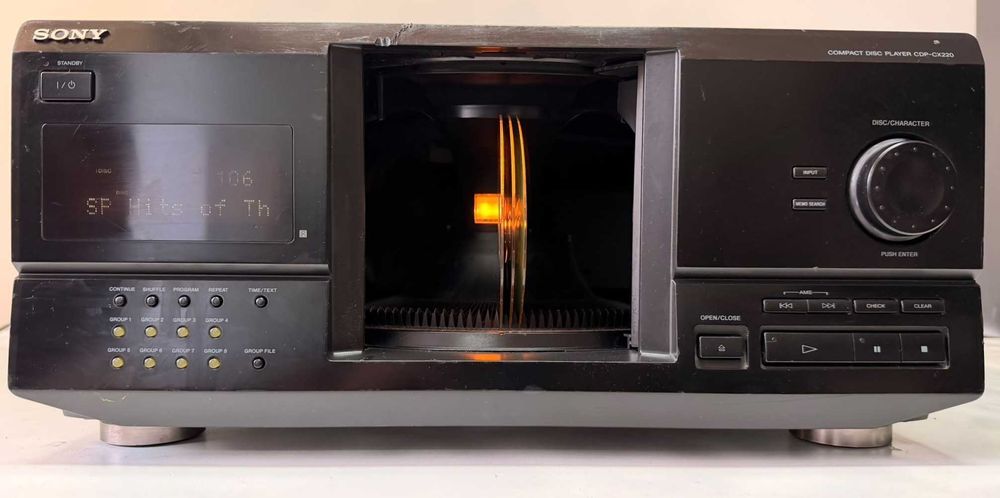 Sony CDP-CX220 Mega Storage 200 CD Player Text Optical pt Amplificator