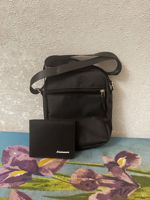 Барсетка через плечо+кошелек в подарок