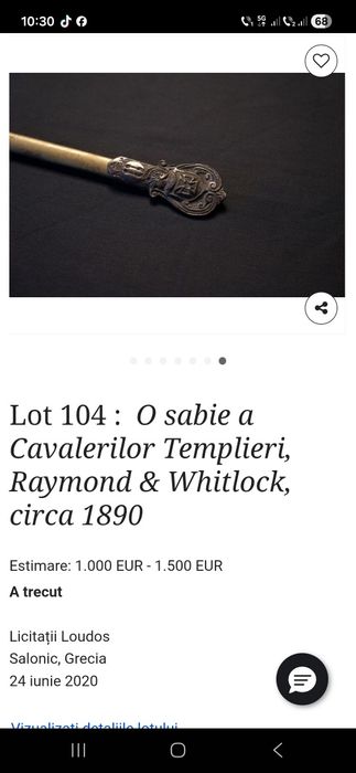 Vand sabie de colecție