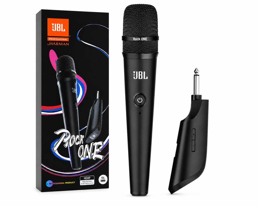 JBL Rock ONE UHF Wireless Microphone PartyBox microfon fără fir pentru KARAOKE