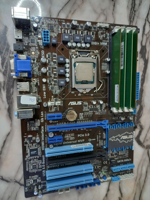 Дъно ASUS P8Z77-V LX2  + Intel® i7-3770+16gb lga 1155