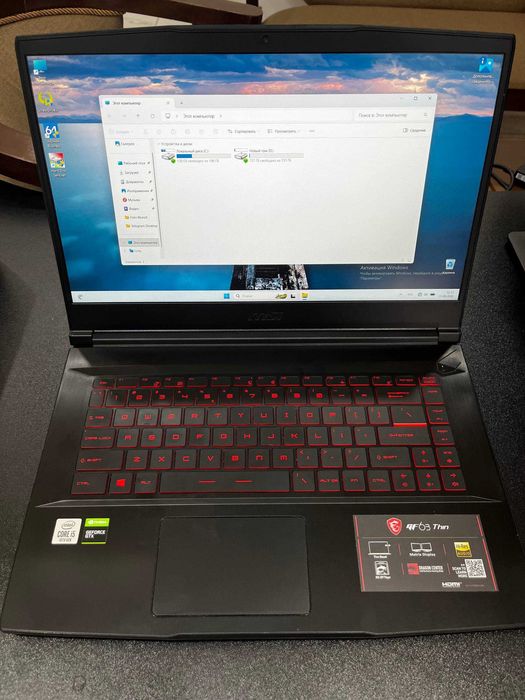 Msi GF63 Thin i5 10 го поколения GTX 1650 Видео карта