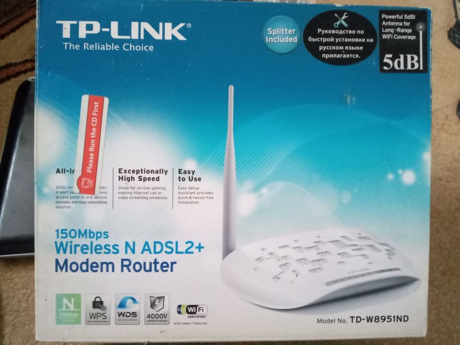 Модем  Tp-link N ADSL2+