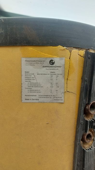 Boiler solar dublă serpentină