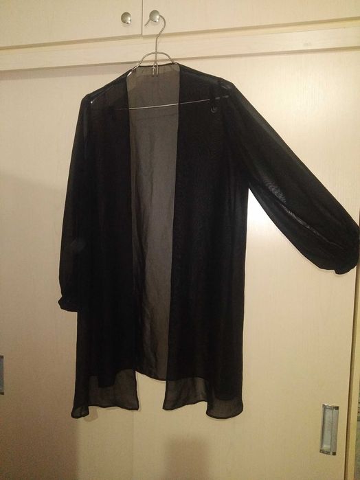 Накидка женская полупрозрачная черная