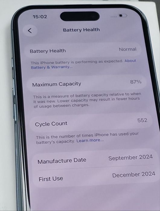 КАТО НОВ 128GB iPhone 16 Yettel Гаранция 2027 TEAL / Синьо-зелен
