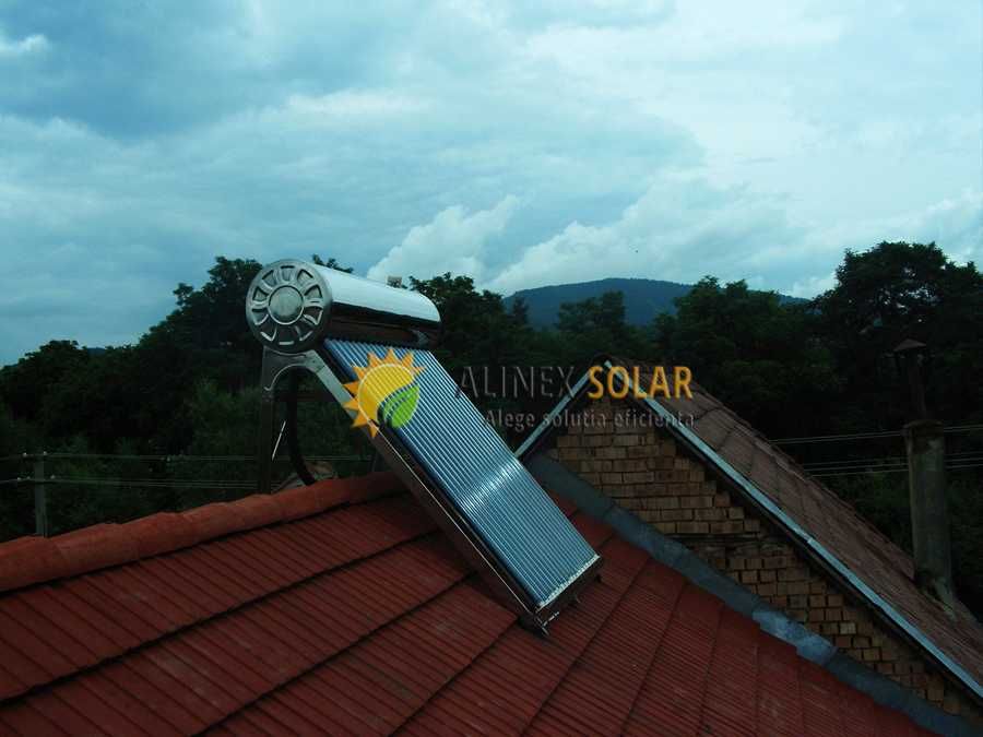 Panou solar presurizat inox 300 litri, montaj si service Sibiu