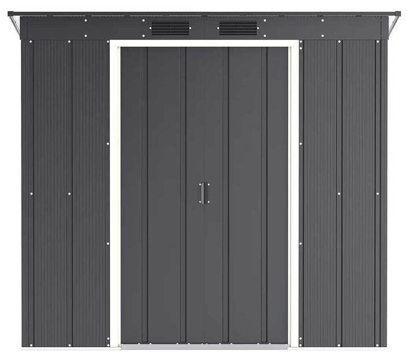Casuta gradina DURAMAX Eco 6X4, otel, 203.1 x 123.6 x 176 cm, antracit