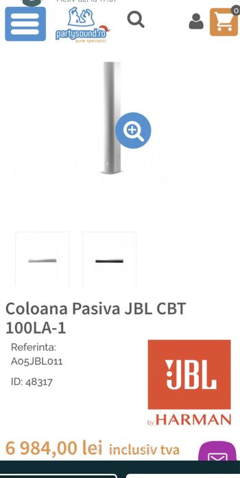 Boxa JBL coloana pasiva