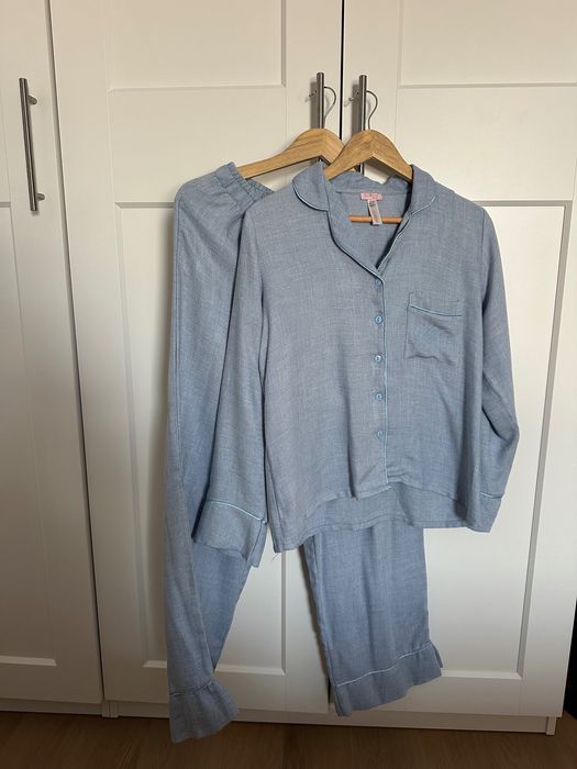 Set de pijama, lung, Suwen, S, albastru