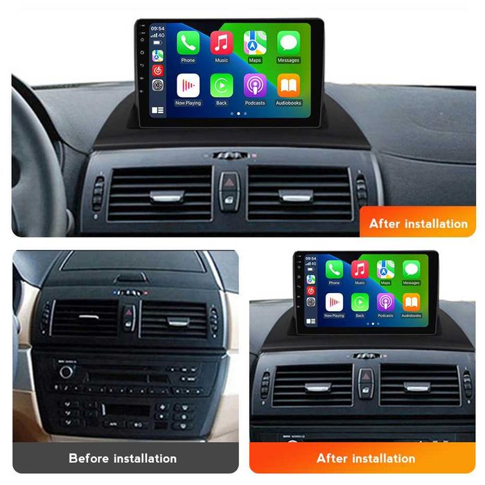 Navigatie Android 549 BMW X3 E83 2004-2012 1/8 Gb Waze CarPlay CAMERA