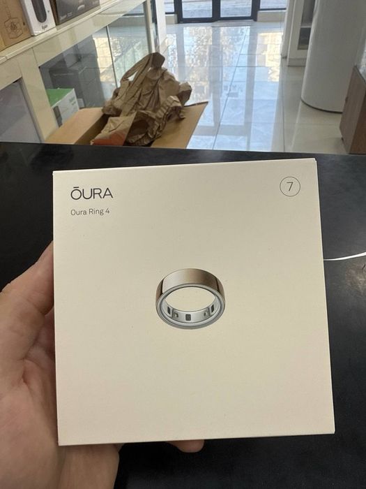 Умное кольцо Oura ring 4 Gold, Ceramic, Silver