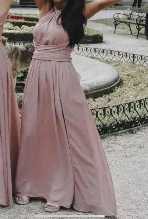 Официална рокля пепел от рози