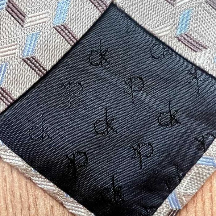 Cravata Calvin Klein ck 100% matase geometrica vintage made in japan
