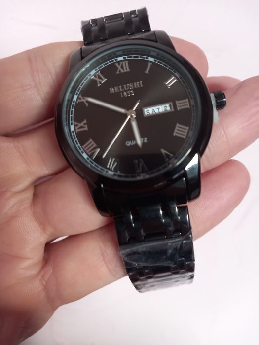 Часы мужские Бренд Белуччи чёрный цвет