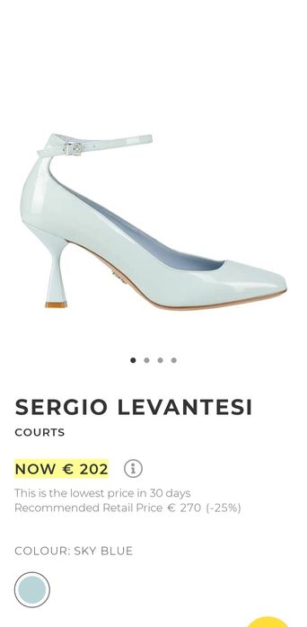 Сини лачени обувки 37/38номер естествена кожа ток официални ежедневни