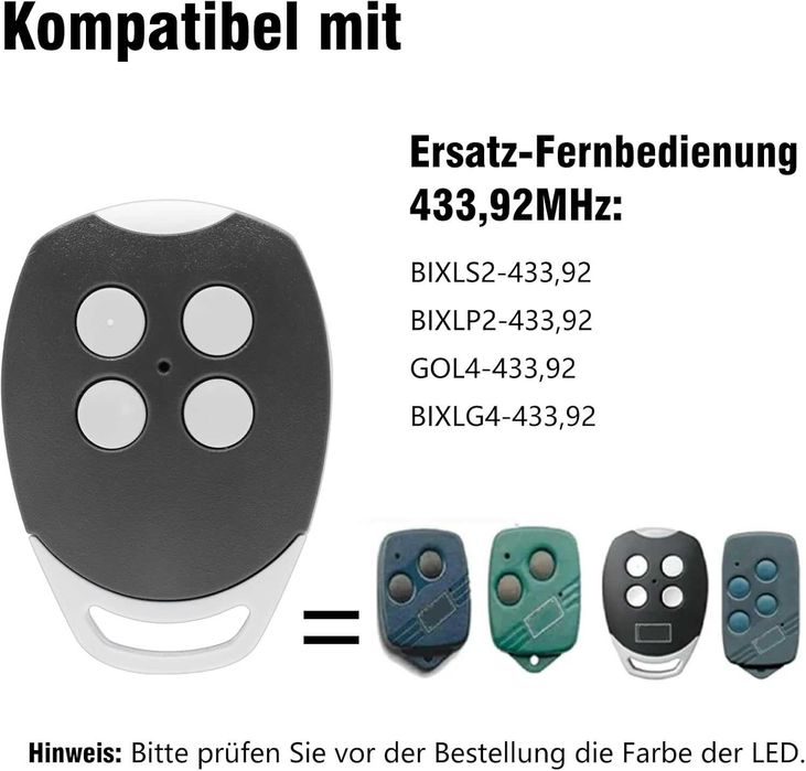 RUIZHI Дистанционно управление за гаражна врата, комплект от 3 броя