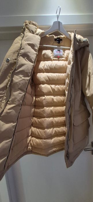 Jacheta geaca iarna bej dama femei Tommy Hilfiger