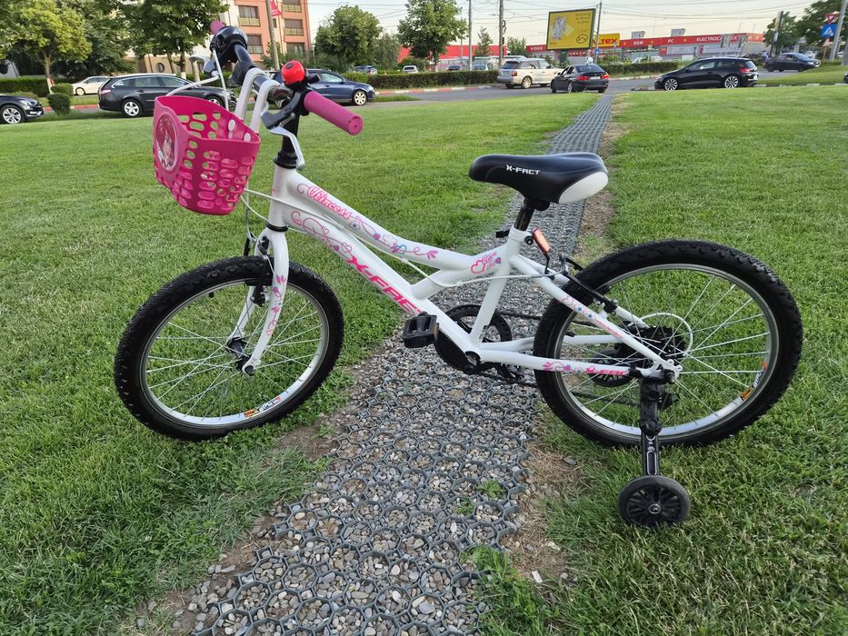 Bicicleta  fete 6-11 ani 20 inch X Fact Princess cu cos frontal
