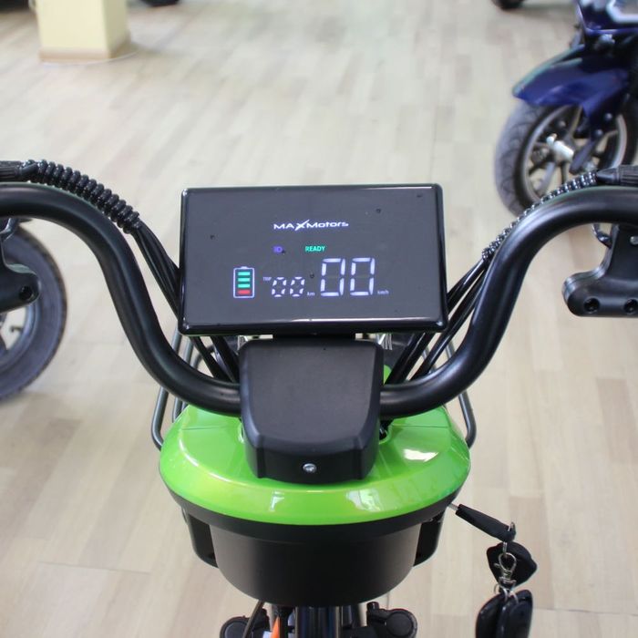 Двуместна електрическа триколка Pudding 1800W-48V-20Ah GREEN
