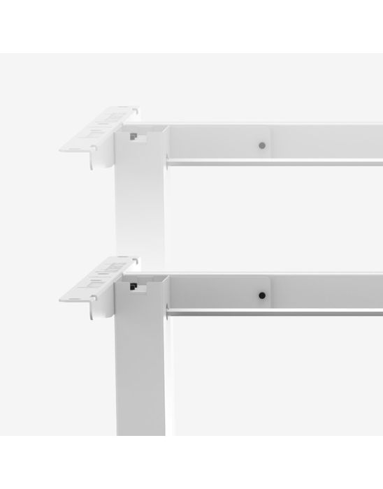 Cadru de birou electric reglabil, alb