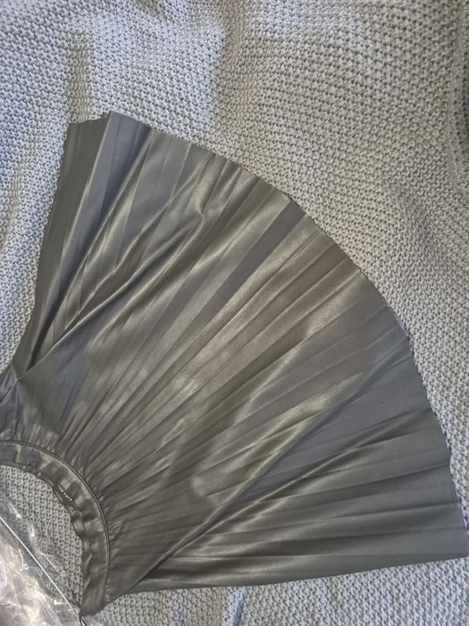 Кожена пола, плисe ZARA