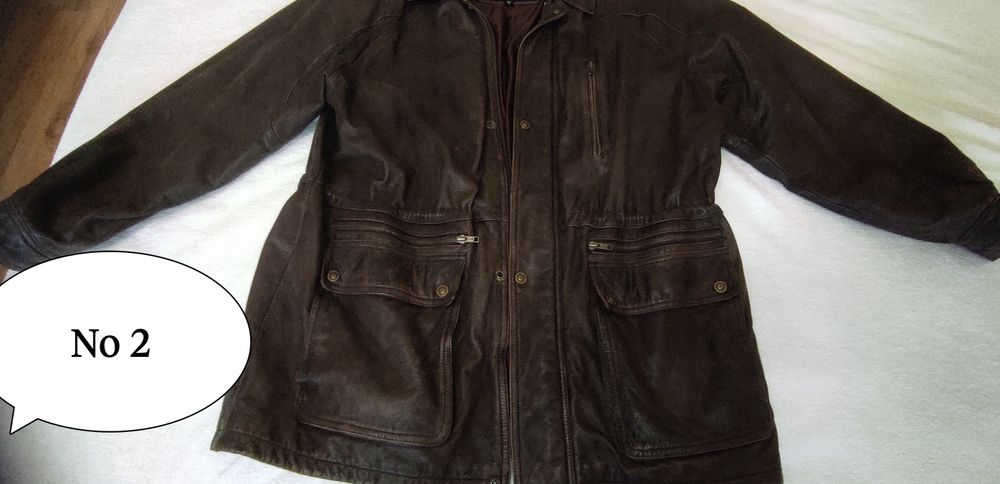 3 бр.мъжки якета естествена кожа