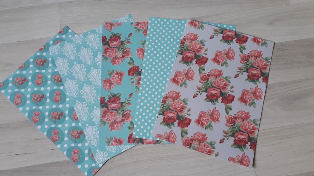 1.00 лв бр. Дизайнерска хартия за скрапбук, картички и др. крафт неща