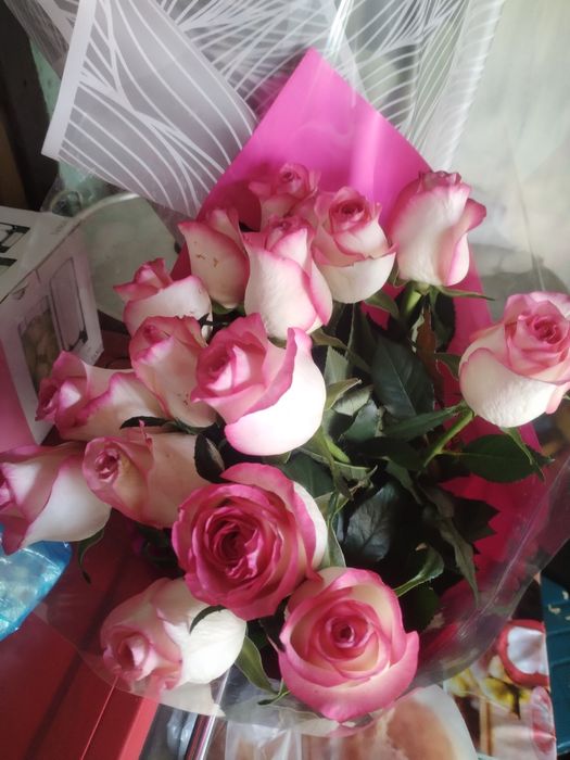 Розы свежие вчерашний