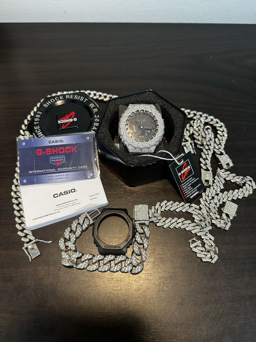 Ceas Casio G-Shock Iced Out Custom VVS1 Moissanite