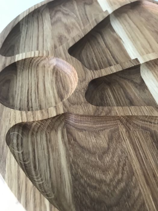 Platou servire lemn masiv 40/30 cm