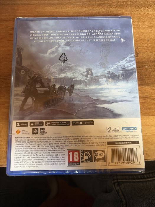 God of war ragnarok Ps5 чисто нова запечатана,  закупена от  Ozone за подарък