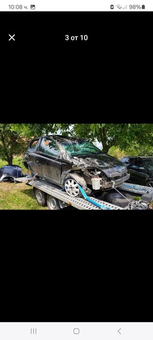 Toyota Yaris 1.0 VVTI 2001г. НА ЧАСТИ