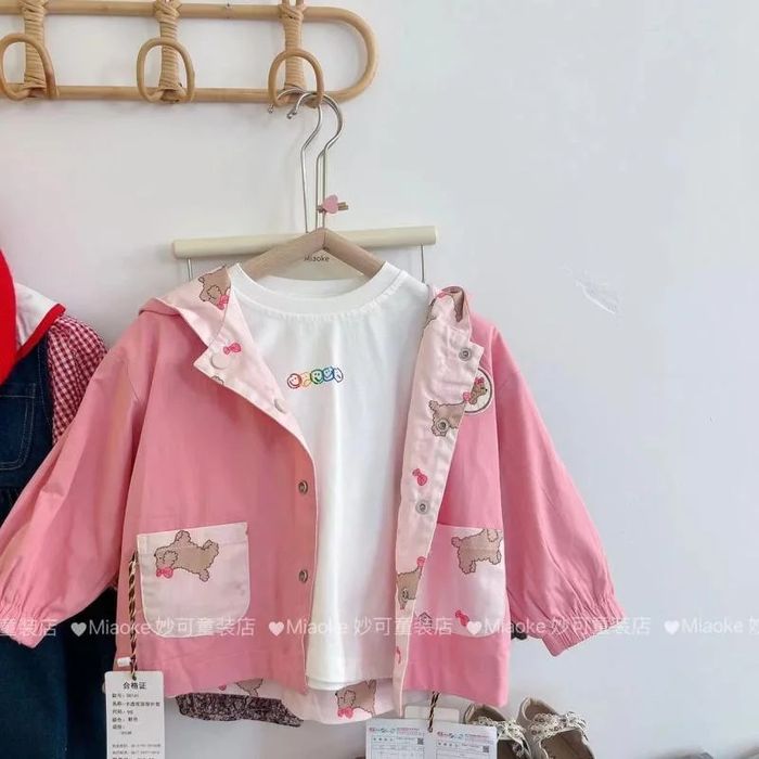 Ветровка для девочек двух стороный