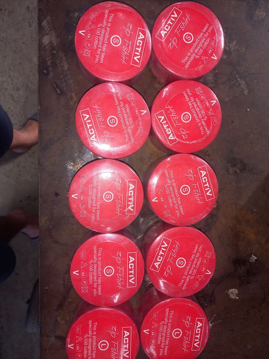 Футболка актив красная