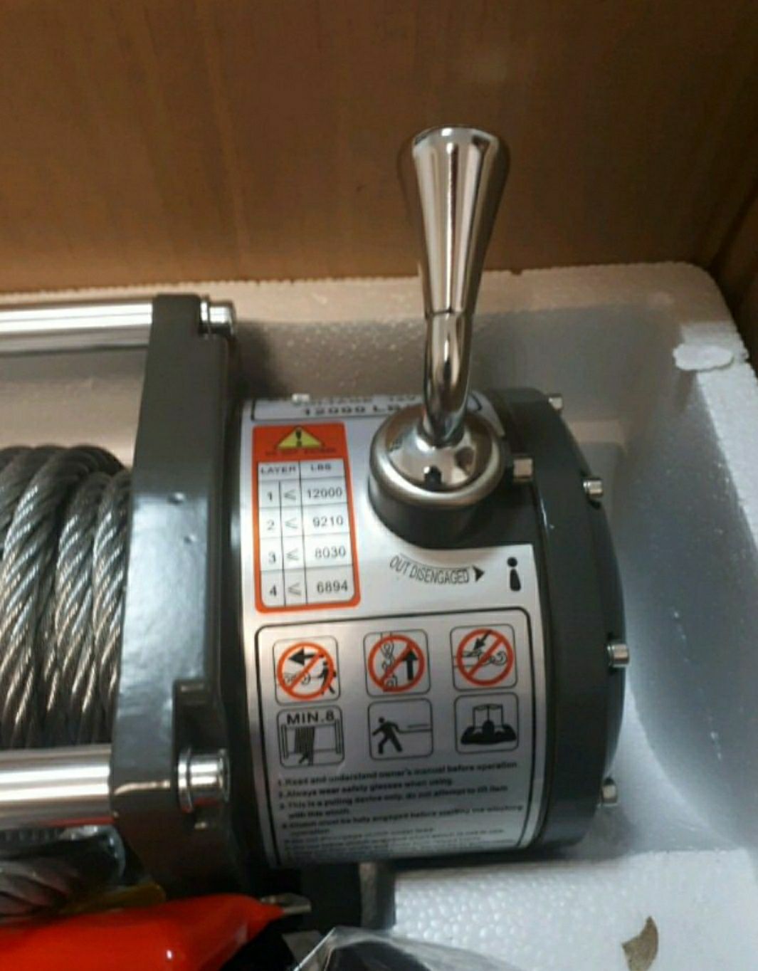 Бюджетная лебедка Winch 12000lbs (5500 кг) - Прочие автоаксессуары ...