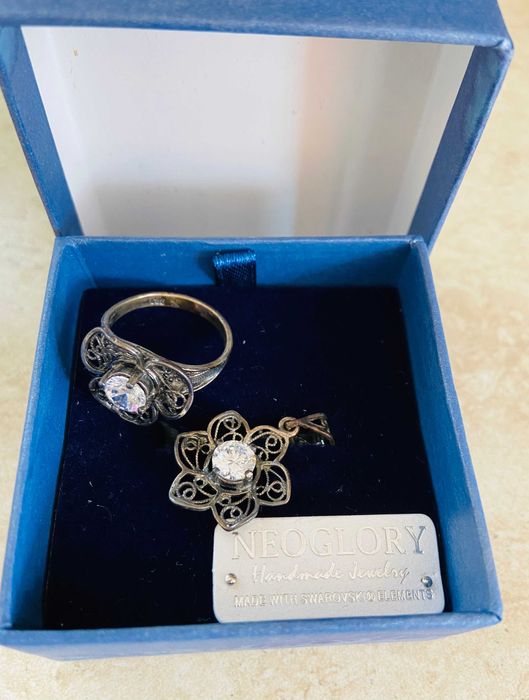 Оригинален комплект пръстен и висулка "NEOGLORY COLLECTION " ...